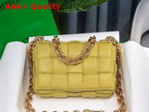 Bottega Veneta The Chain Cassette in Corn Maxi Intrecciato Nappa Leather Replica