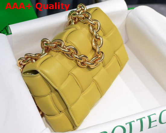 Bottega Veneta The Chain Cassette in Corn Maxi Intrecciato Nappa Leather Replica