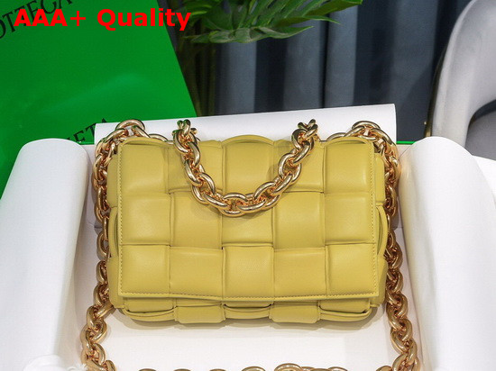 Bottega Veneta The Chain Cassette in Corn Maxi Intrecciato Nappa Leather Replica