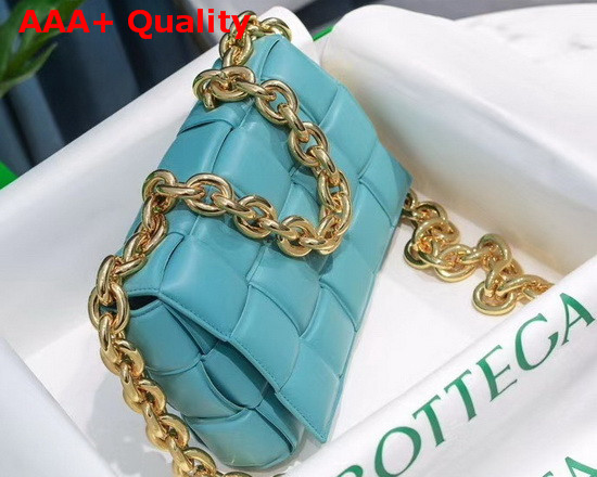 Bottega Veneta The Chain Cassette in Linoleum Maxi Intrecciato Nappa Leather Replica