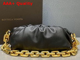 Bottega Veneta The Chain Pouch Black Calfskin Replica