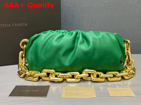 Bottega Veneta The Chain Pouch Green Calfskin Replica