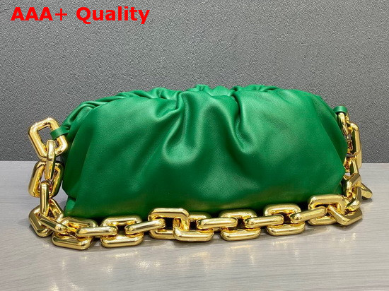 Bottega Veneta The Chain Pouch Green Calfskin Replica