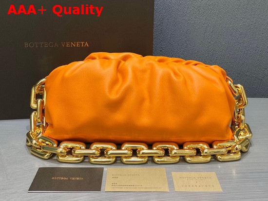 Bottega Veneta The Chain Pouch Orange Calfskin Replica