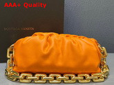 Bottega Veneta The Chain Pouch Orange Calfskin Replica