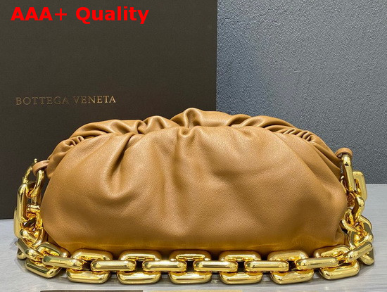 Bottega Veneta The Chain Pouch Tan Calfskin Replica