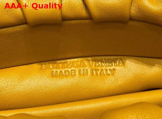 Bottega Veneta The Chain Pouch Yellow Calfskin Replica