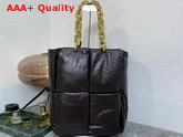 Bottega Veneta The Chain Tote in Fondente Padded Intrecciato Calf Leather Replica