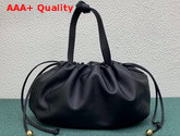 Bottega Veneta The Medium Bulb in Black Nappa Leather Replica