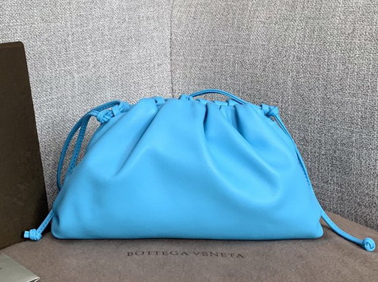 Bottega Veneta The Pouch 20 in Butter Calf Sky Blue