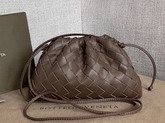 Bottega Veneta The Pouch 20 in Chocolate Maxi Woven Leather