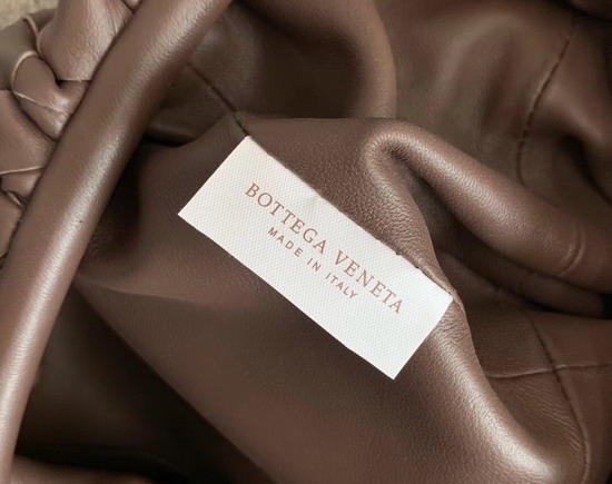 Bottega Veneta The Pouch 20 in Chocolate Maxi Woven Leather