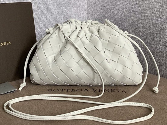 Bottega Veneta The Pouch 20 in Maxi Intreccio Plaster