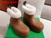 Bottega Veneta The Puddle Boots in Rubber Band with Shearling Lining Replica