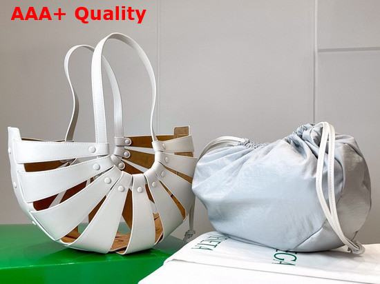 Bottega Veneta The Shell White Frost Replica