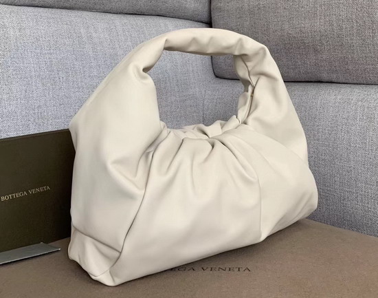 Bottega Veneta The Shoulder Pouch in Bianco Calfskin