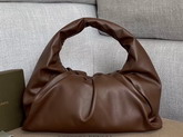 Bottega Veneta The Shoulder Pouch in Dark Brown Calfskin