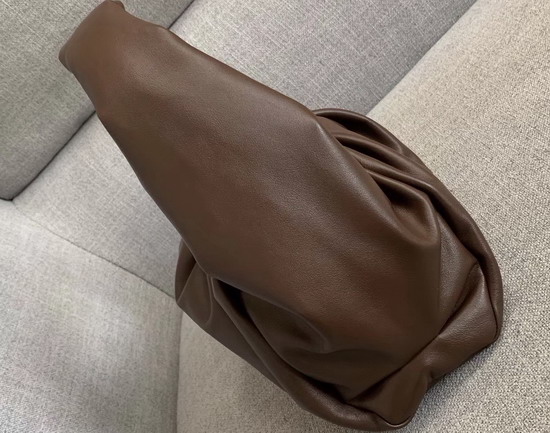 Bottega Veneta The Shoulder Pouch in Dark Brown Calfskin