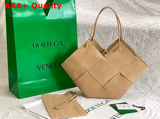 Bottega Veneta Tote Bag Cane Sugar Suede Calfskin Replica