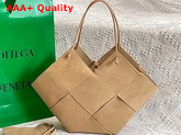 Bottega Veneta Tote Bag Cane Sugar Suede Calfskin Replica