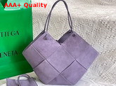 Bottega Veneta Tote Bag Lavander Suede Calfskin Replica