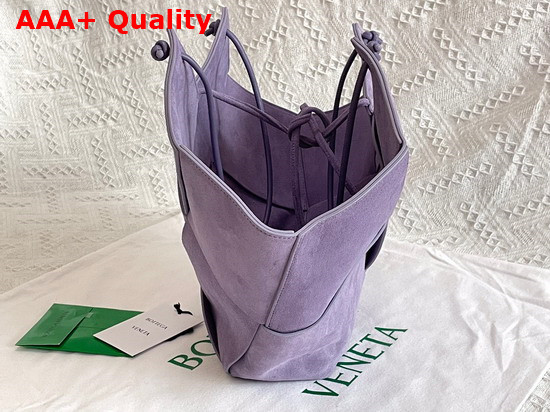 Bottega Veneta Tote Bag Lavander Suede Calfskin Replica