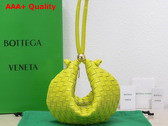 Bottega Veneta Turn Pouch in Acid Kiwi Lamb Skin Replica