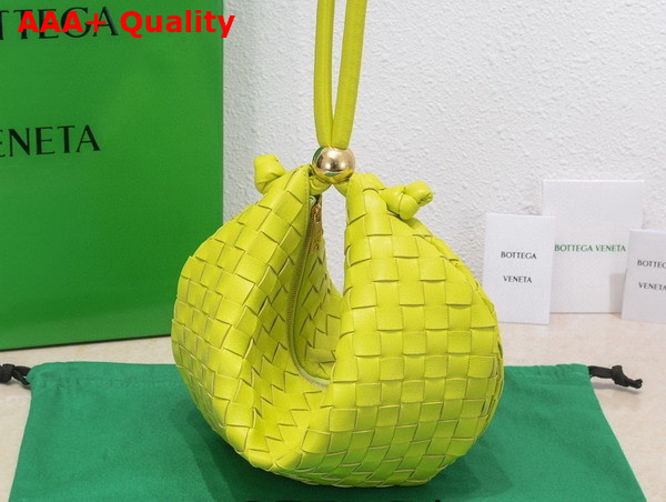 Bottega Veneta Turn Pouch in Acid Kiwi Lamb Skin Replica