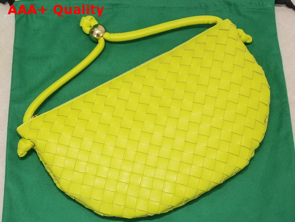 Bottega Veneta Turn Pouch in Acid Kiwi Lamb Skin Replica