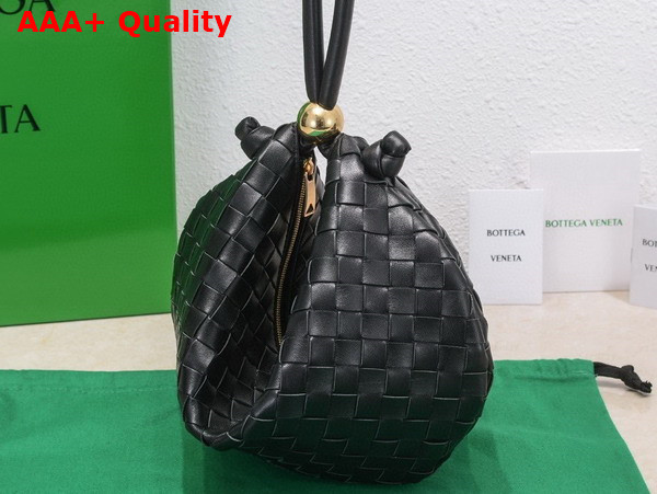 Bottega Veneta Turn Pouch in Black Lamb Skin Replica