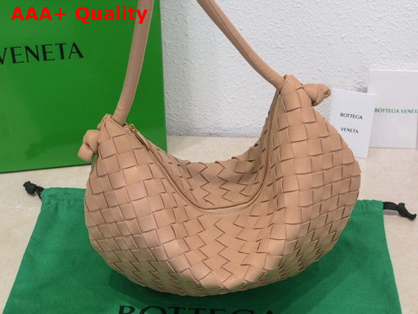 Bottega Veneta Turn Pouch in Nude Lamb Skin Replica