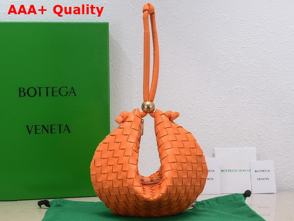 Bottega Veneta Turn Pouch in Orange Lamb Skin Replica