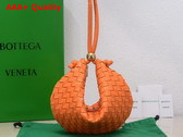 Bottega Veneta Turn Pouch in Orange Lamb Skin Replica