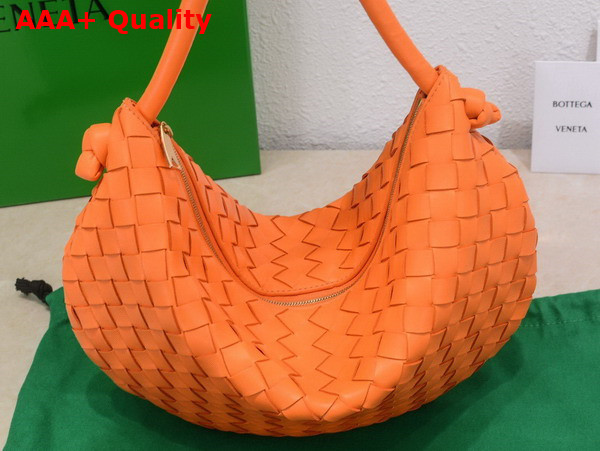 Bottega Veneta Turn Pouch in Orange Lamb Skin Replica