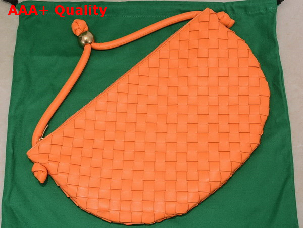 Bottega Veneta Turn Pouch in Orange Lamb Skin Replica