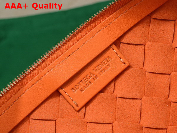 Bottega Veneta Turn Pouch in Orange Lamb Skin Replica