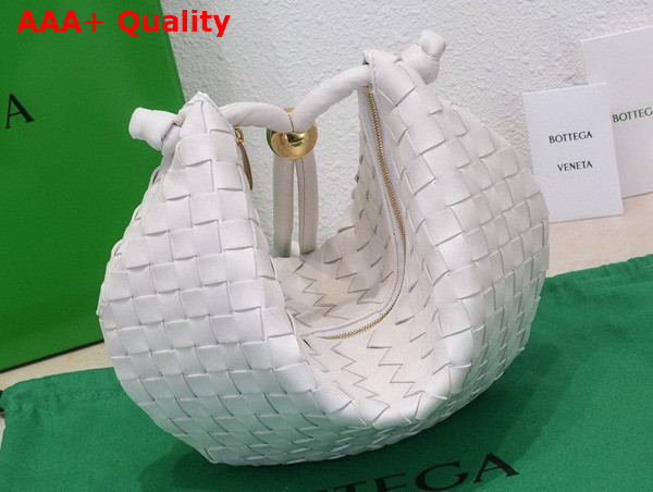 Bottega Veneta Turn Pouch in White Lamb Skin Replica