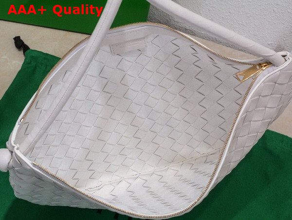 Bottega Veneta Turn Pouch in White Lamb Skin Replica