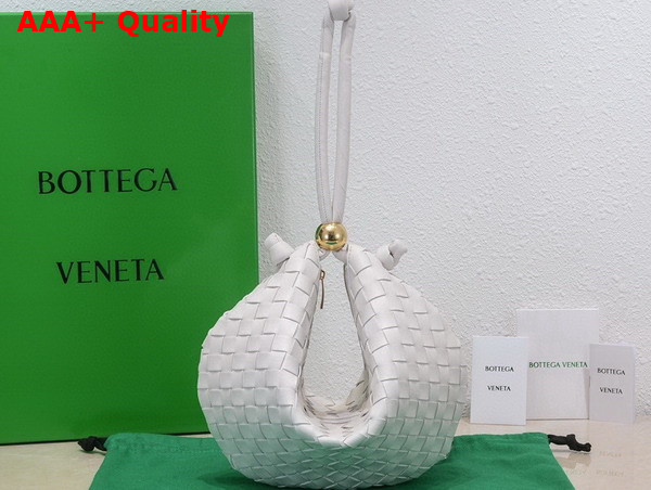 Bottega Veneta Turn Pouch in White Lamb Skin Replica