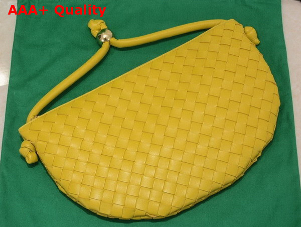 Bottega Veneta Turn Pouch in Yellow Lamb Skin Replica