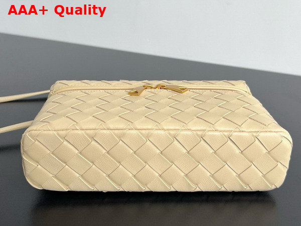 Bottega Veneta Vanity Case On Strap Beige Intrecciato Leather Replica