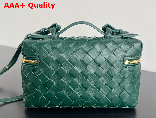 Bottega Veneta Vanity Case On Strap Raintree Intrecciato Leather Replica