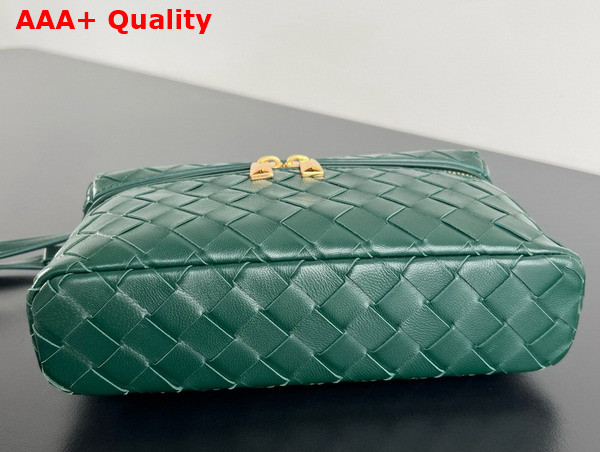 Bottega Veneta Vanity Case On Strap Raintree Intrecciato Leather Replica