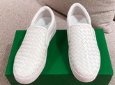 Bottega Veneta Women Loafers in White Woven Nappa Lambskin Replica