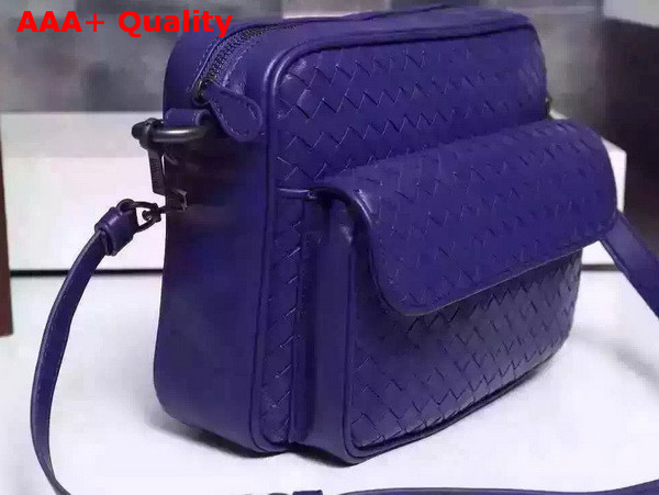 Bottega Veneta Women Messenger Bag in Navy Blue Replica