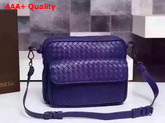 Bottega Veneta Women Messenger Bag in Navy Blue Replica