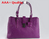 Bottega Veneta Woven Accordion Purple Lambskin Replica