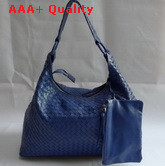 Bottega Veneta Woven Hobo in Blue Lambskin Replica