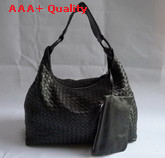 Bottega Veneta Woven Hobo in Dark Coffee Lambskin Replica