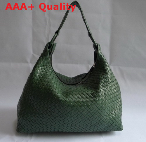 Bottega Veneta Woven Hobo Invisible Green Replica